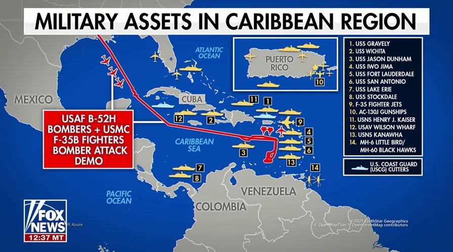 US moving naval assets into the Caribbean as Maduro showdown escalates. Fox News.